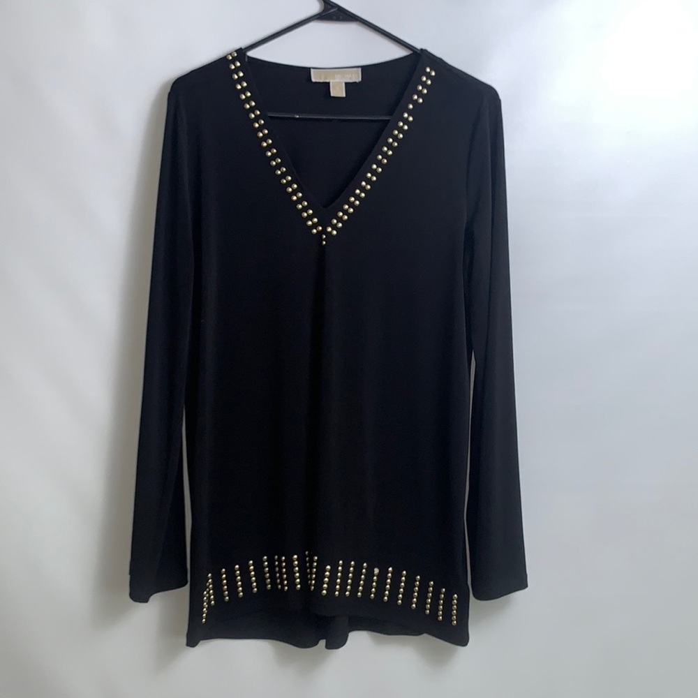 MICHAEL Michael Kors long sleeve black top